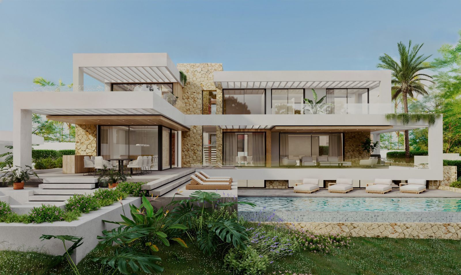 02 modern luxury pool villa